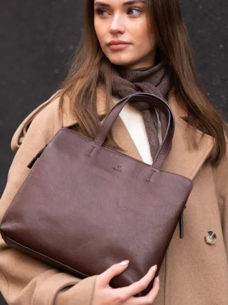 Riva handbag Pil Dark Brown