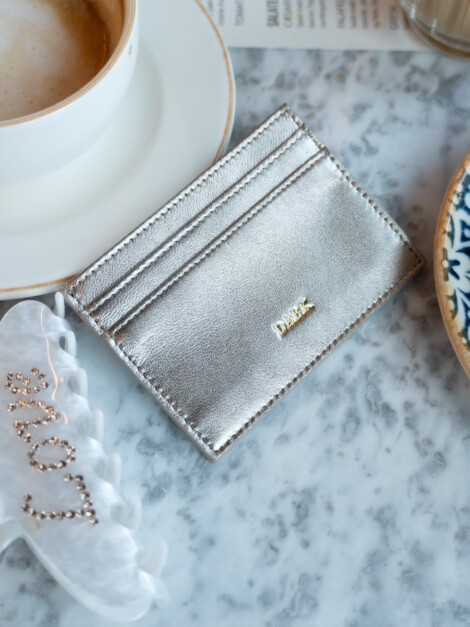 DARK CARDHOLDER NAPPA CHAMPAGNE METALLIC