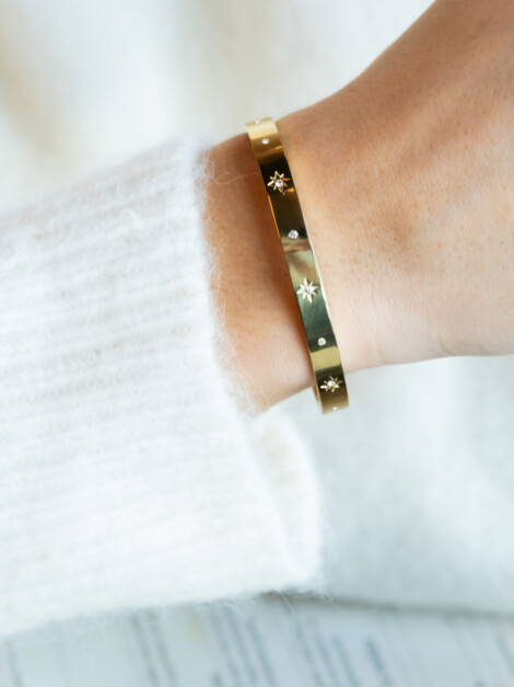 Dark star cuff gold