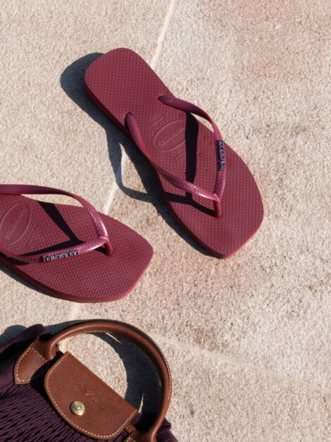 HAVAIANAS SQUARE LOGO METALLIC AMARANTH