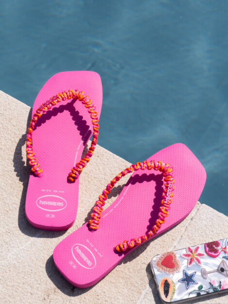 HAVAIANAS SLIM SQUARE BOHO PINK FLUX