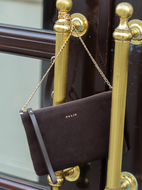 LINA CLUTCH DARK BROWN