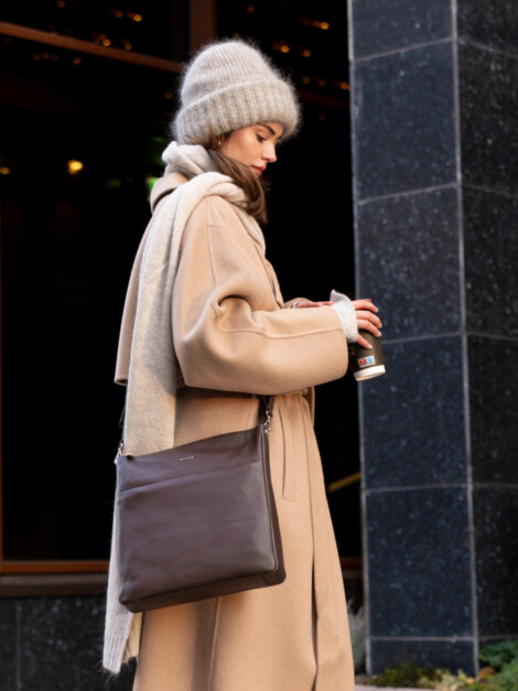 MAYA CROSSBODY DARK BROWN