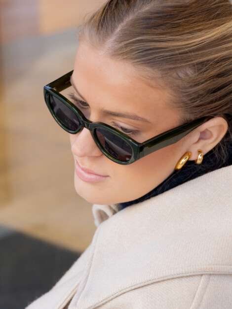 A.K WINNIE DARK GREEN TRANSPARENT