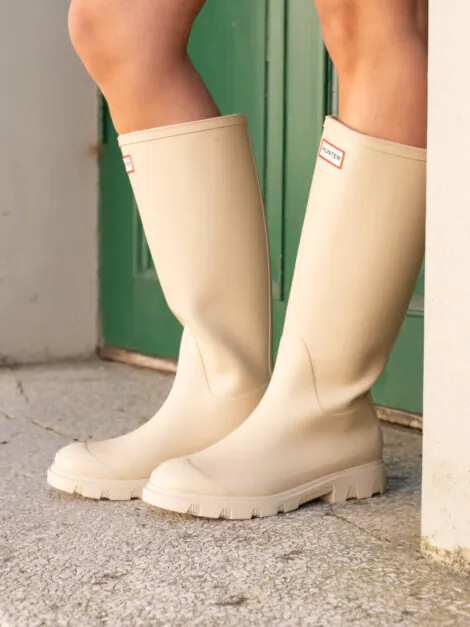 HUNTER DOWNPOUR TALL BOOT GRAVEL
