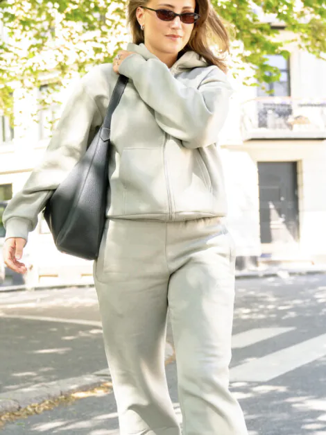 W. RACQUET CLUB ZIP HOODIE DARK OLIVE