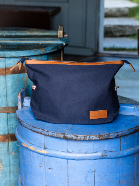 CANVAS WASH BAG NAVY