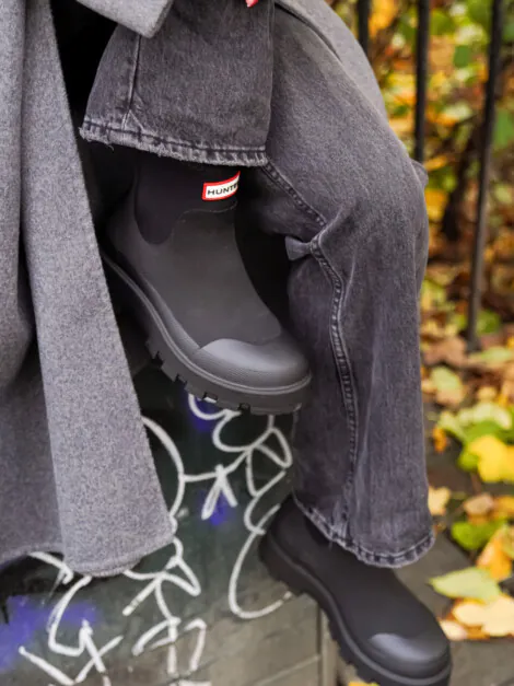 HUNTER ELEMENTS NEOPRENE CHELSEA BOOT BLACK