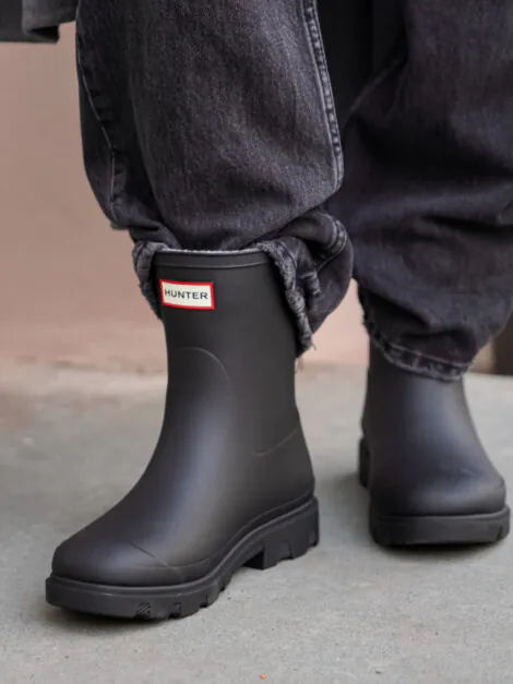 HUNTER DOWNPOUR SHORT INSULATED BOOT BLACK