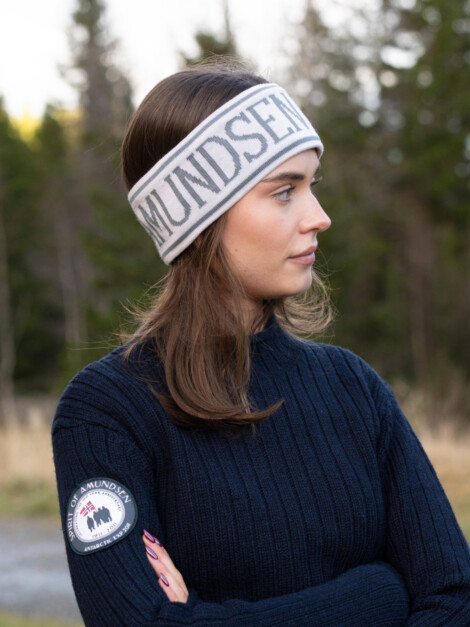 SKI HEADBAND WHITE/STORMY BLUE