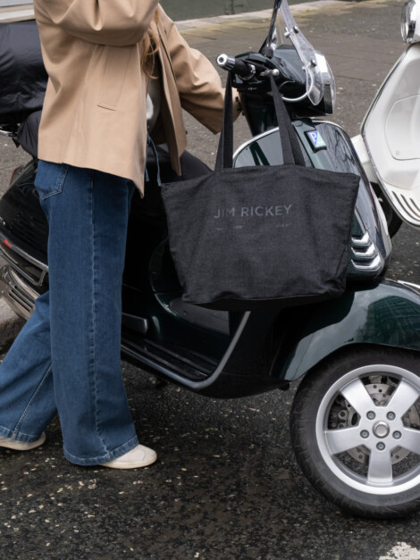 JIM RICKEY DOUBLE TOTE BLACK DENIM