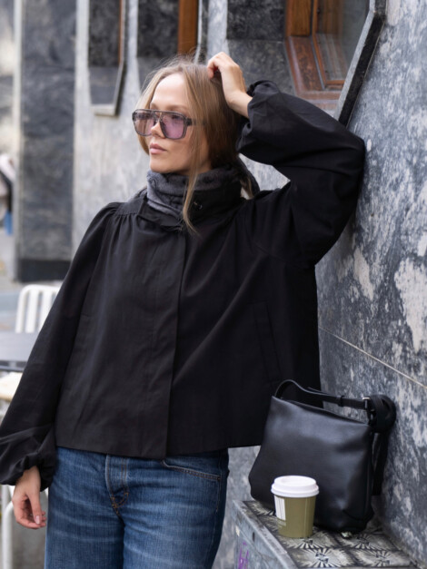 TIRSA TWILL JACKET BLACK