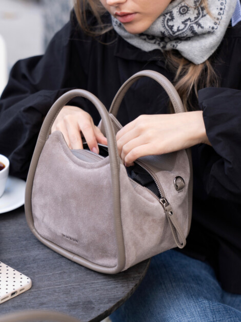 LINNEA SUEDE TAUPE