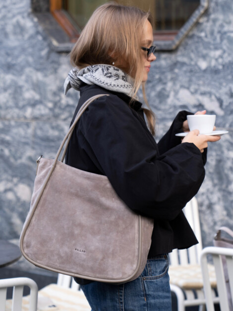 LINN SUEDE TAUPE