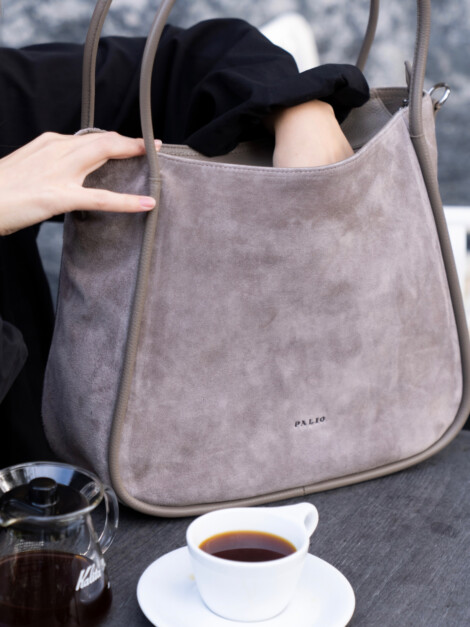 LINN SUEDE TAUPE