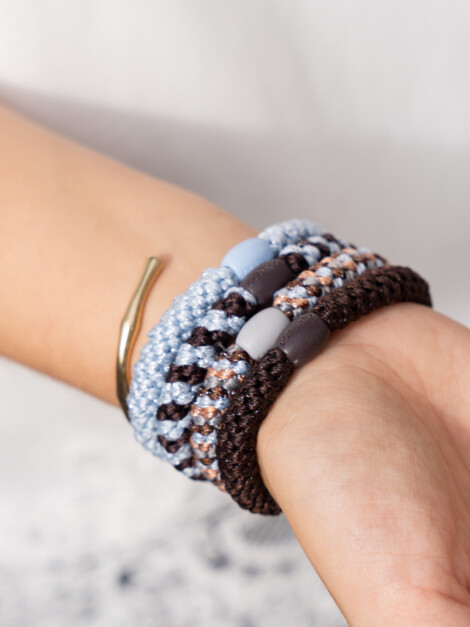 KKNEKKI 4.PK BLUE/BROWN - BUNDLE 67