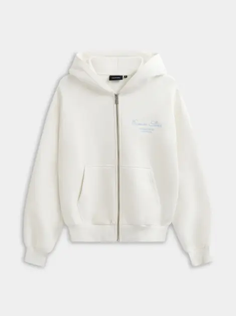 RACQUET CLUB ZIP HOODIE WHITE