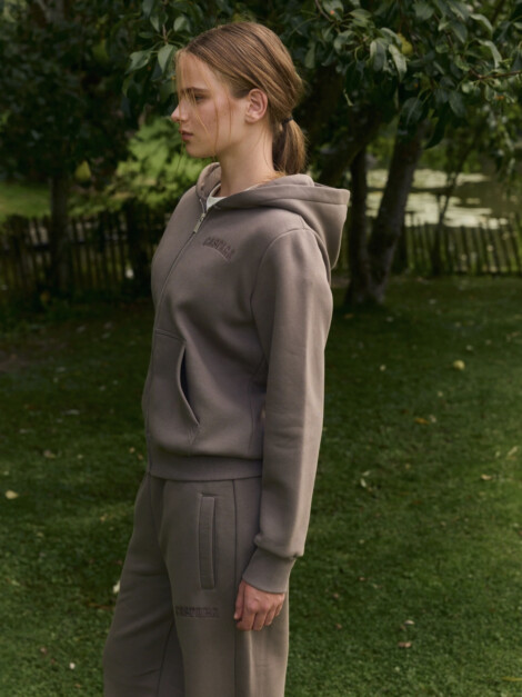 W. ALL-STAR ZIP HOODIE WALNUT