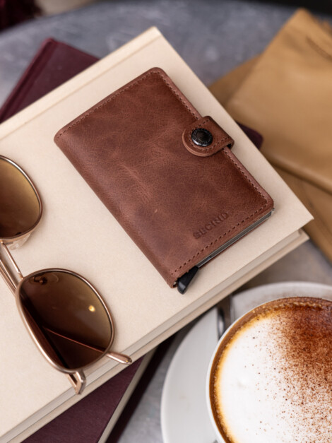 MINIWALLET VINTAGE BROWN