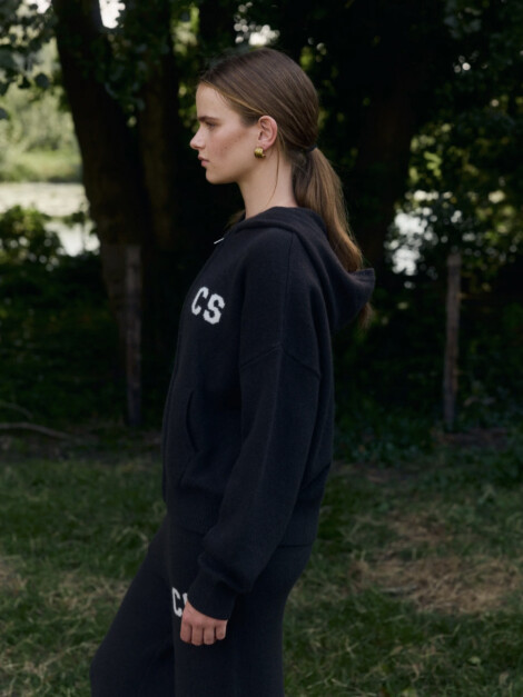 W. WOOLKNIT ZIP JACKET COCOA BEAN