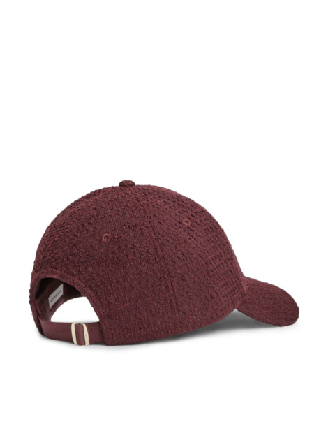 TH ELEVATED CHIC BOUCLE CAP DEEP BURGUNDY