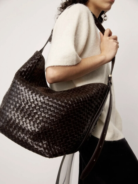 SALERNO SHOULDER BAG MALOU DARK BROWN