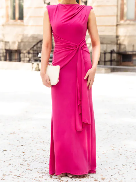BIANCA LONG DRESS PINK