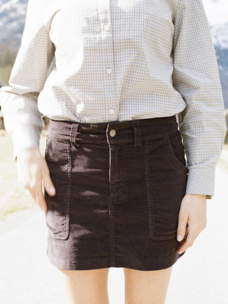 CONCORD G.DYED SKIRT FADED NAVY