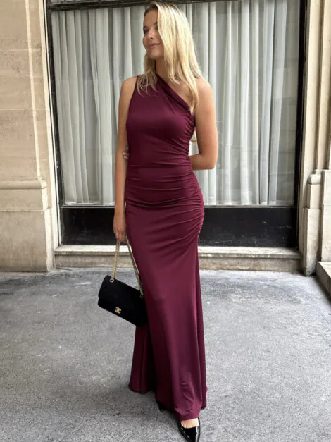 ANDREA MAXI DRESS BORDEAUX
