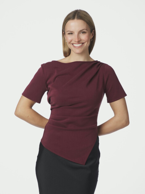 RASMINE SOFT BLOUSE WINE
