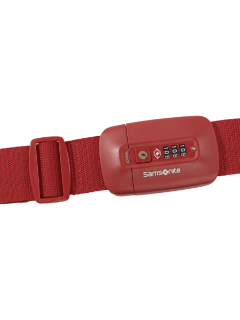 TA REVOL. LUGGAGE STRAP TSA LOCK RED