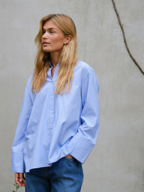 DITA TWIN STRIPE SHIRT LIGHT BLUE