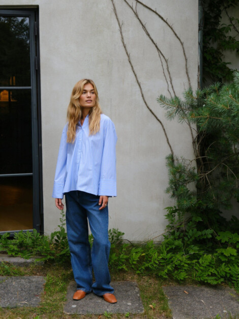 DITA TWIN STRIPE SHIRT LIGHT BLUE