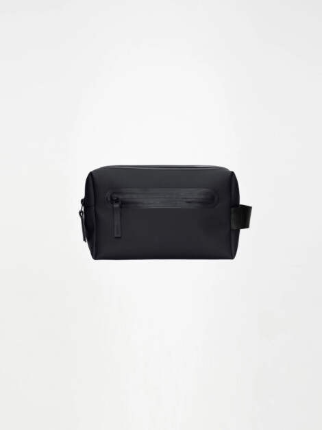 WASH BAG ZIP W3 BLACK