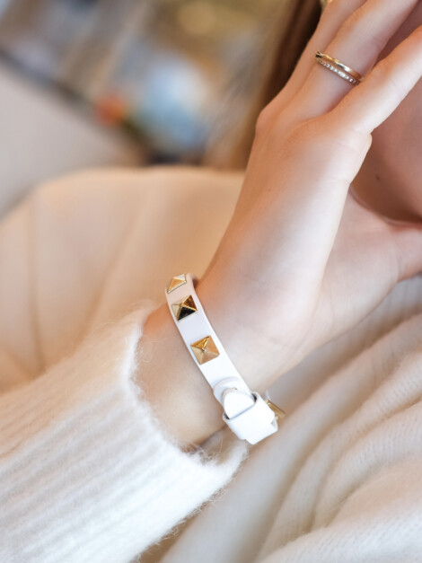 STUDSARMBÅND WHITE