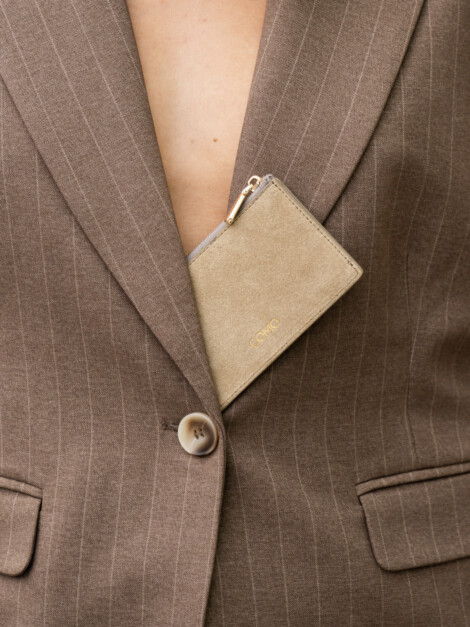 FASANO WALLET SUEDE CAMEL