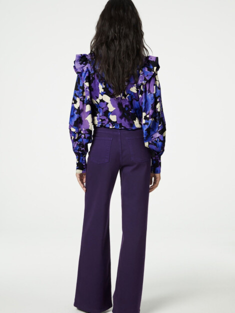 PHILO BLOUSE BLACK/BLUEMSBURY
