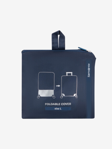 FOLDABLE LUGGAGE COVER L NAVY