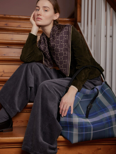 STARLIE GRID SIA SCARF CHOCOLATE TORTE