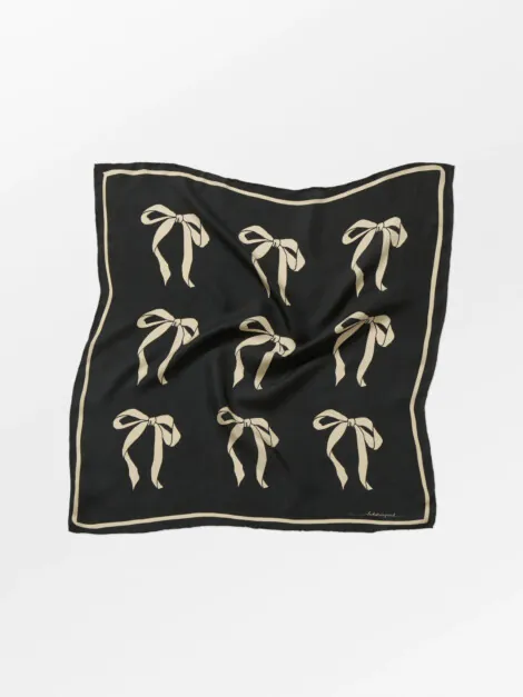 BOW TWILL SIA SCARF BLACK