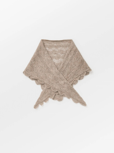 OPANY TRIANGLE SCARF MELANGE BROWN