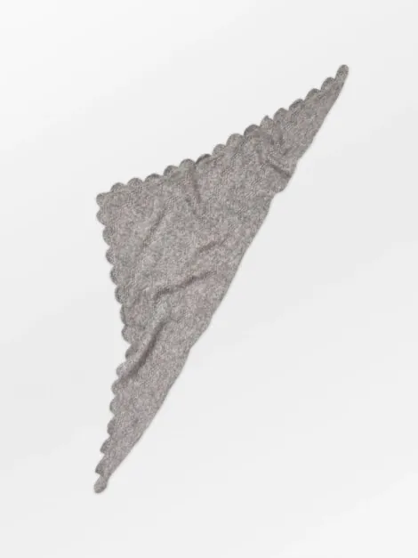 OPANY TRIANGLE SCARF GREY MELANGE