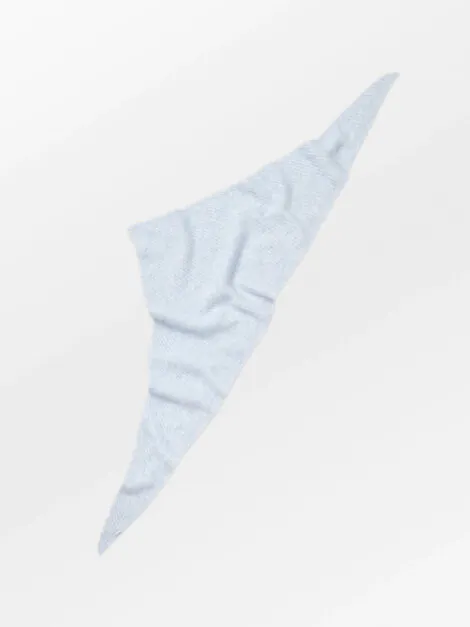 ALPACA-WOOL TRIANGLE SCARF SKYWAY BLUE