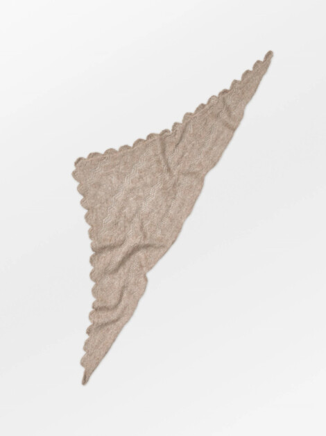 OPANY TRIANGLE SCARF MELANGE BROWN