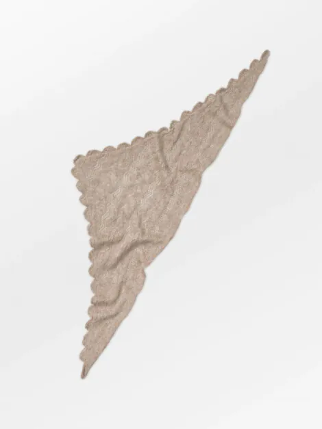 OPANY TRIANGLE SCARF MELANGE BROWN