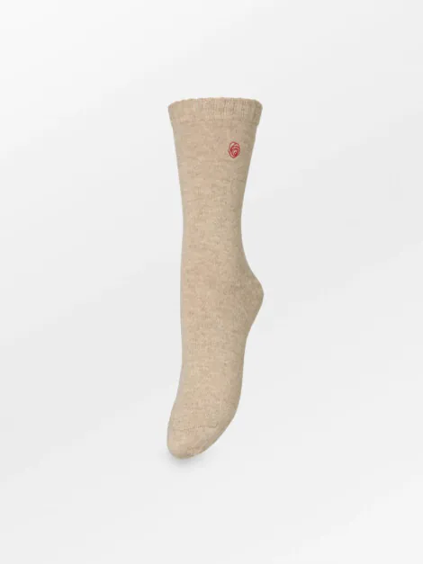 ROSEA WOLA SOCK BEIGE MELANGE