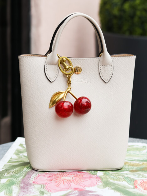 DARK CHERRY BAG CHARM RED