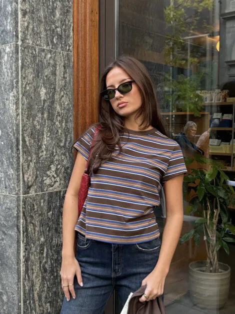 ANNA T-SHIRT BROWN