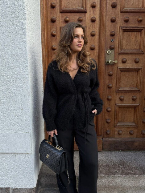 IDA WRAP CARDIGAN BLACK