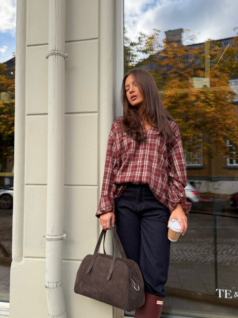 TILDE FLANNEL CHECK SHIRT RED